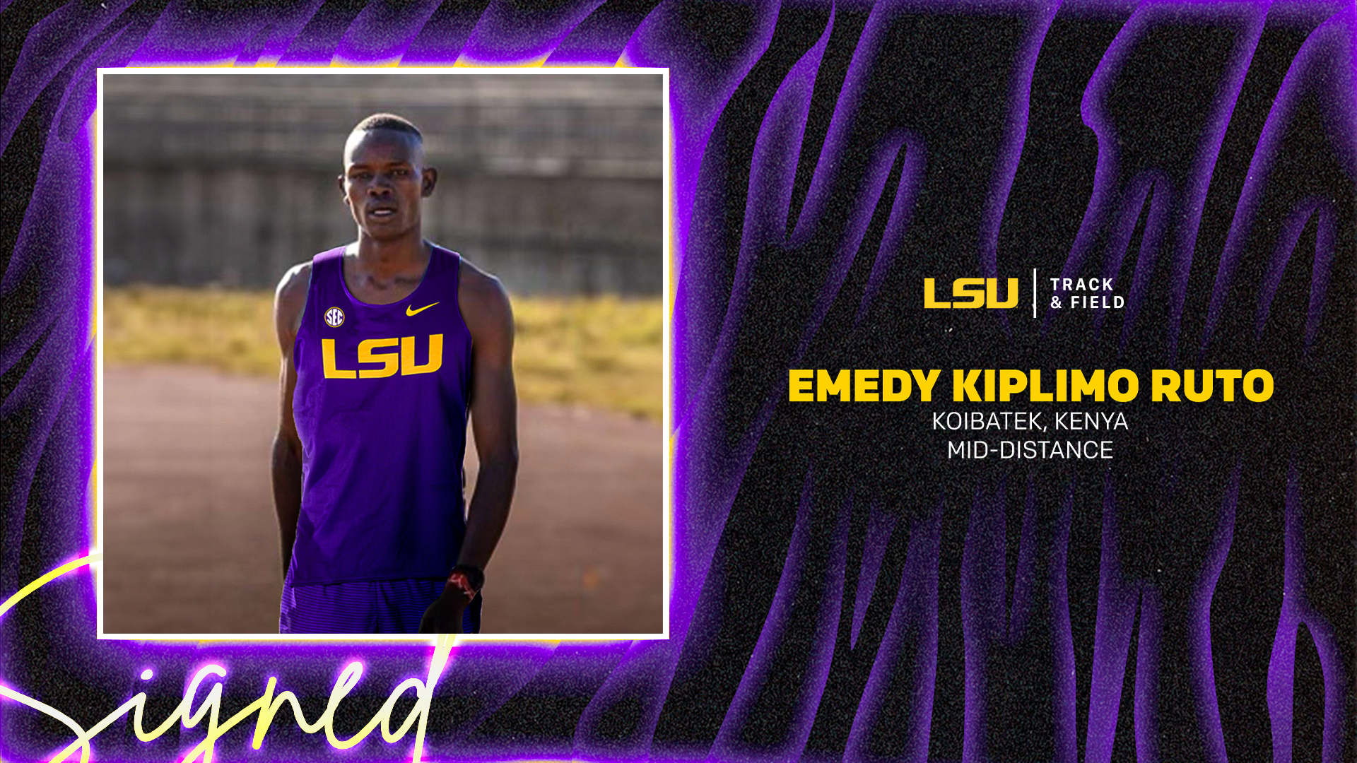 LSU Signs Kenyan Middle-Distance Runner Emedy Kiplimo Ruto - LSU - The ...
