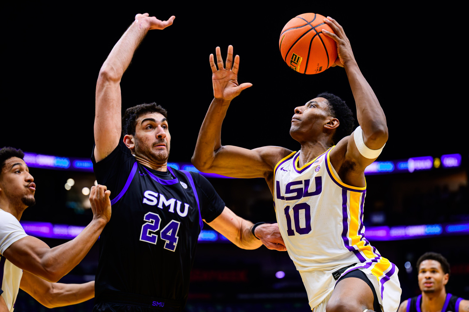 LSU Basketball with Strong Performance to Beat SMU, 89-77, in the ...
