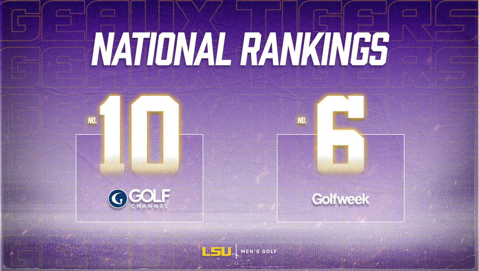 LSU Men’s Golf Twitter Updates and Social Media Guide