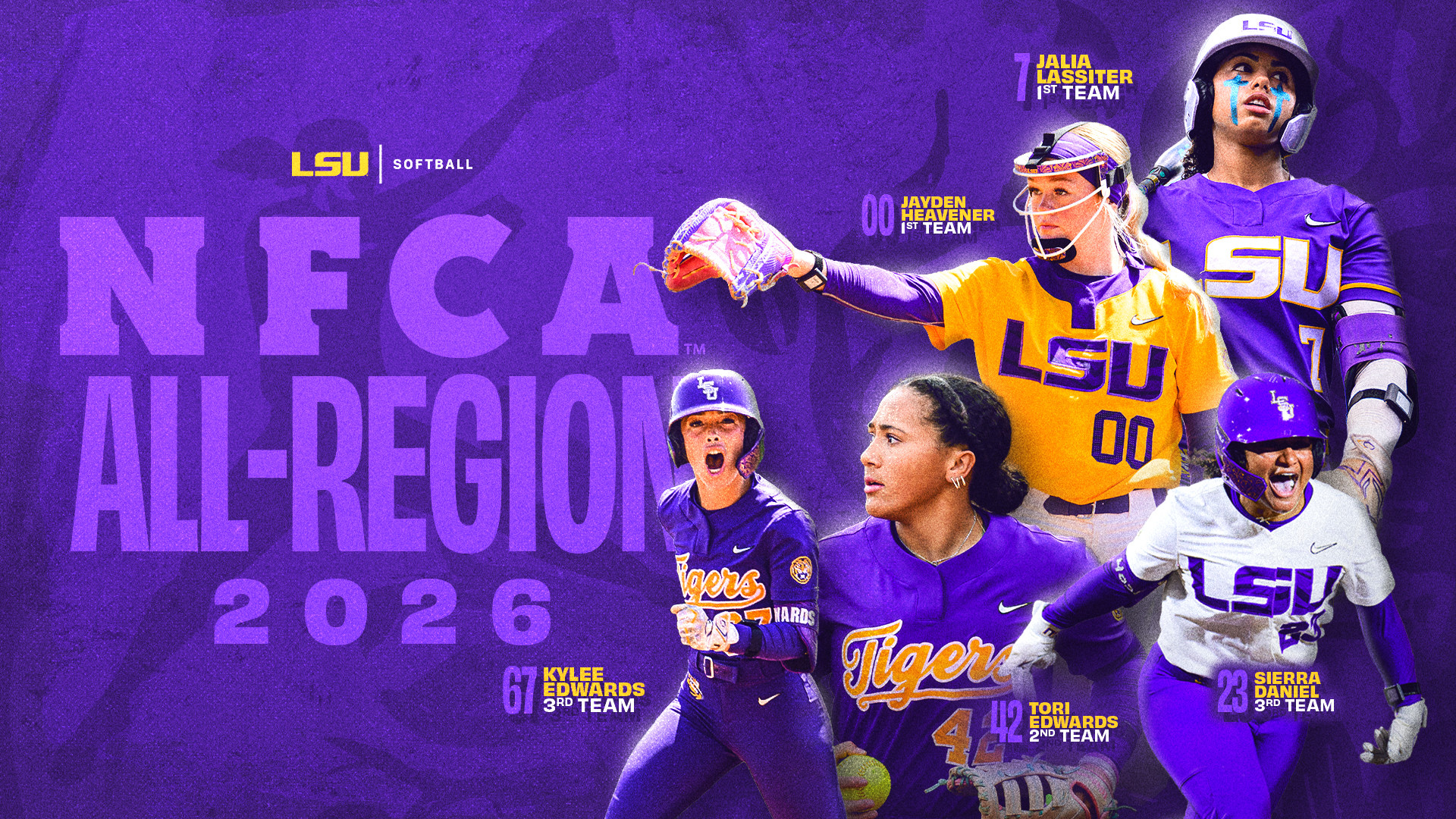 Lsu Earn Program Five Tigers Earn 2026 NFCA Gulf All-Region Selections - LSU - The ...