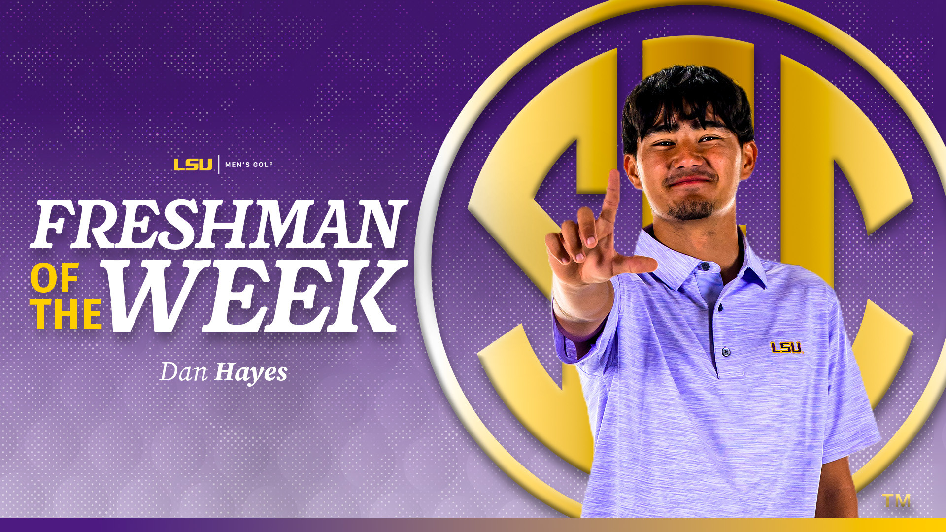 Dan Hayes Earns Back-To-Back SEC Freshman of the Week Honors - LSU ...